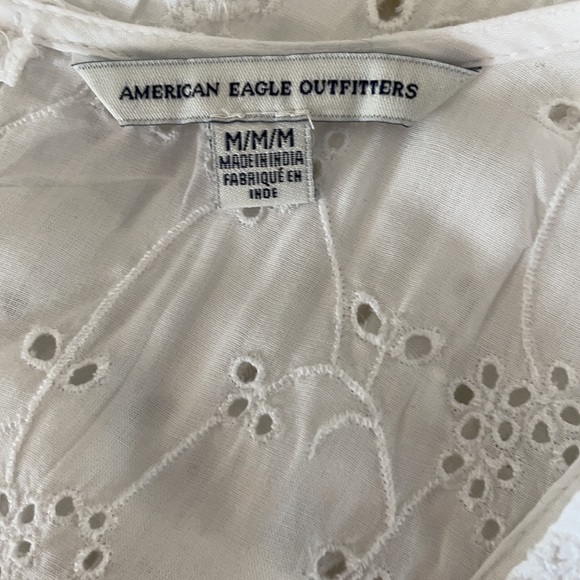 NWOT AMERICAN EAGLE EYELET BLOUSE Sz M - Picture 7 of 7